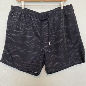 KSUBI Tiger Stripe men's XL Board Shorts Whip Print Mesh Lined Rare HTF Shorts